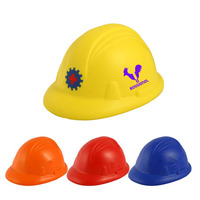Casque de sécurité promotionnel en mousse PU personnalisé avec logo, style dessin animé, couleurs personnalisées, haute qualité, jouet anti-stress