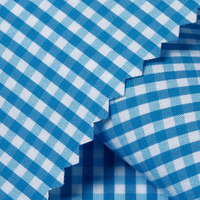 Tissu extensible teint en fil de coton, nylon et élasthanne, tissé à rayures et à carreaux, pour chemises homme et femme