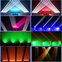 Barre de faisceau stroboscopique lumière principale mobile Zoom 6*40W LED Lyre double face pour les bars de club d'événements scéniques