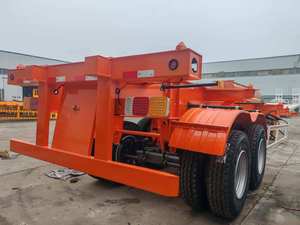 Semirremolque Esqueleto de Acero de 2 Ejes y 40 Pies para Transporte de Contenedores en Puerto, 40 Toneladas - Product Image 1