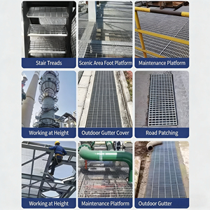 <span class=keywords><strong>Grille</strong></span> de drainage galvanisée en treillis soudé pour couvercle de tranchée, marche d'escalier, lavage de voitures, couvercle d'évacuation des eaux usées à charge lourde, en fil métallique inoxydable - Product Image 5