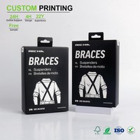 Boîtes personnalisées en carton avec trous de suspension, rabat de tête, languette à crochet, trous pour crochets, et trous perforés pour salle d'exposition, MOQ 500 pièces, différentes tailles
