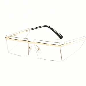 Gafas de Sol de Moda, Únicas, para Hombre y Mujer, Tamaño Grande, Protección UV400, Montura de una Pieza sin Aro, 2021 - Product Image 5