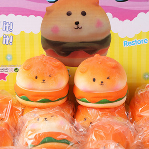 Juguete Blandito de Hamburguesa TPR, Simulación de Comida, Colgante Antiestrés, Juguete Sensorial para Aliviar el Estrés, Regalo Suave de Descompresión para Niños y Adultos - Product Image 2