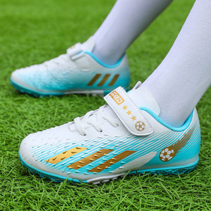 Zapatos de Fútbol para Niños con Cierre de Velcro, Parte Superior Sintética, Suela de Goma, Unisex, para Entrenamiento de Primavera y Partidos - Product Image 2
