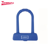 Housse de protection en Silicone, avec serrure en caoutchouc personnalisée, verrou à Code U, résistant aux UV, pour bicyclette, pour verrouillage de bagages