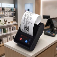 Printer Label Termal Mini Portabel BT untuk Ponsel, Printer Struk Mobile, Printer Faktur, Printer Label Praktis