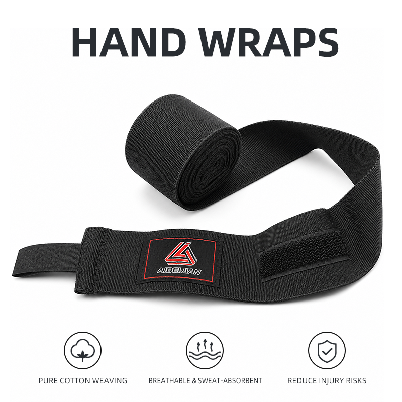 Oeko Reach High Quality Custom Skin-Friendly Elastic Sweat-Absorbent Boxing Hand Wraps With Nylon/Cotton/Bamboo Fiber