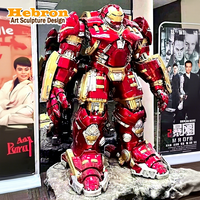 Patung Iron Man Ukuran Asli MK44 Hulkbuster dari Resin Fiberglass untuk Seni & Koleksi