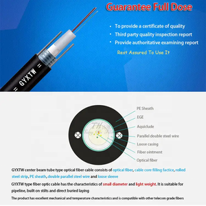 Đường kính 6mm 4 6 8 12 lõi bọc thép ống trung tâm GYXTW cáp quang TRỐNG 4 ~ 12 Viễn thông bằng gỗ ngoài trời chế độ đơn - Product Image 2