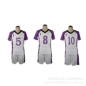 ชุดนักเรียนโรงเรียนมัธยมชิราโทริซาวะ ไฮคิว คอสเพลย์ เสื้อเจอร์ซีย์แขนสั้น ชุดกีฬาทีม ยูนิเซ็กซ์ โพลีเอสเตอร์ พิมพ์ลายแบบซับลิเมชั่น - Product Image 3
