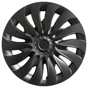 La cubierta de rueda de disco aerodinámico de 18 pulgadas actualiza la cubierta de rueda de <span class=keywords><strong>coche</strong></span> simétrica Little Cyclone ABS + PC para Tesla Model 3 - Product Image 1