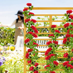 Garden Pots <strong>Planters</strong> Outdoor Home <strong>Large</strong> Wood <strong>Planter</strong> Box Lattice <strong>Trellis</strong> for Climbing Plants Classic Modern Customizable Size - Product Image 4
