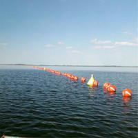 Barrière flottante en plastique de type boule en PE Sea Drift avec composant de tuyau