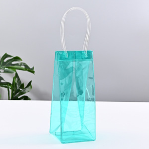 Custom PVC sacchetto sacchetto <span class=keywords><strong>richiudibile</strong></span> imballaggio trasparente promozione PVC borsa con manico Shopping sacchetto di plastica per il regalo - Product Image 4