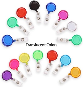 Tùy chỉnh trang trí có thể thu vào ID thẻ làm việc chủ huy hiệu nhựa đầy màu sắc huy hiệu Reel - Product Image 1