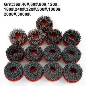 <span class=keywords><strong>Brosse</strong></span> à gobelets industrielle en nylon de 4 pouces 110mm <span class=keywords><strong>pour</strong></span> la <span class=keywords><strong>pierre</strong></span>, le marbre, le granit, le métal, le bois et le nettoyage des antiquités DIY OEM personnalisable - Product Image 3