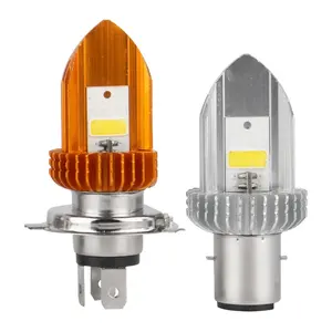 Moky farol auxiliar para motocicleta, lâmpada auxiliar 12-80v, h4 ba20d, para condução, para motor