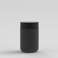 Emballage personnalisé de flacons de pilules en verre ambré noir avec impression sérigraphique de 6 oz, 11 oz, 342 ml