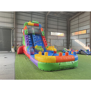 Tobogán Acuático Comercial de 20 pies, Toboganes Inflables de 20 pies de Altura con <span class=keywords><strong>Piscina</strong></span> - Product Image 1