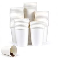 Gobelets en papier jetables blancs, gobelets multi-empilables en vrac pour café, jus, eau, bureau, fête, restaurant et usage quotidien