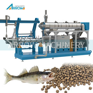 เครื่องอัดรีดอาหารปลานิลแบบเปียกเครื่องป้อนอาหารปลาแบบเพลาคู่ทำจากสแตนเลส - Product Image 1