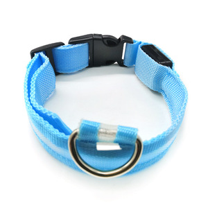 Collier lumineux pour chien avec batterie rechargeable par USB, LED, motif à pois en nylon, taille réglable, couleur personnalisée, logo personnalisé - Product Image 5