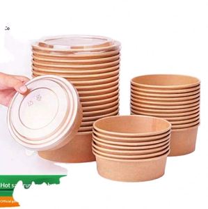 Caja de Embalaje de Alimentos Compostable Ecológica, Contenedor Biodegradable para Ensaladas para Llevar, con Tapa, para Uso en Picnics, Cadenas de Restaurantes, Venta al por Mayor - Product Image 1