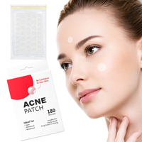 Patchs Hydrocolloïdes Imperméables Anti-Acné à Marque Blanche, Acide Salicylique et Huile d'Arbre à Thé, 180 points, Mighty Acne Patch pour l'Élimination de l'Acné