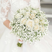 1 PC Fleurs artificielles Gypsophile en vrac, bouquets blancs effet naturel, fausses fleurs pour mariage, fête, décoration intérieure