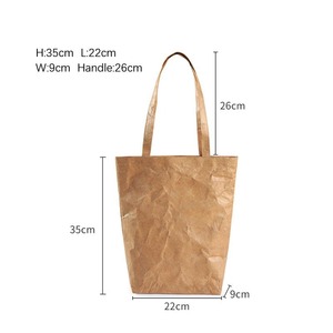 OEM bán buôn không thấm nước Tyvek Eco Tote Túi tái sử dụng giấy kraft dệt Túi mua sắm cho sử dụng hàng ngày Quà Tặng - Product Image 2