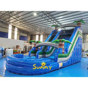 <span class=keywords><strong>Toboggan</strong></span> aquatique <span class=keywords><strong>gonflable</strong></span> de qualité commerciale <span class=keywords><strong>avec</strong></span> <span class=keywords><strong>piscine</strong></span>, grand <span class=keywords><strong>toboggan</strong></span> aquatique <span class=keywords><strong>gonflable</strong></span> en forme de palmier à double piste, à vendre - Product Image 6