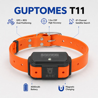 Collier de localisation GPS 4G GUPTOMES avec haut-parleur bidirectionnel et microphone - Étui de charge magnétique, recherche par satellite 47 canaux