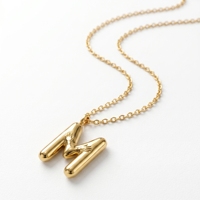 QIAOREN Collar con Iniciales de la A a la Z, 26 Letras, Acero Inoxidable, Oro, Plata, Colgante con Alfabeto, Joyería Personalizada con Nombre, Regalo para Mujer