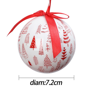 ลูกบอลประดับตกแต่งต้นคริสต์มาสลายเพ้นท์สำหรับเทศกาลคริสต์มาส - Product Image 2