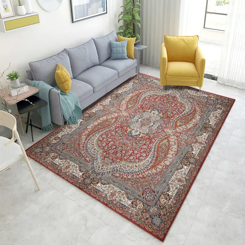 Antique Persian Red Trade Rugs Handmade Abstract Modern Oriental Carpets Turkish Pure Silk Area Rugs Carpets