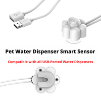 Fontaine à eau intelligente pour animaux de compagnie avec capteur infrarouge, détecteur de mouvement, contrôle automatique du débit USB, accessoire pour distributeur d'eau pour chat et chien