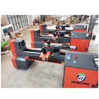 Mustang MT1020 Tour à bois CNC avec axe unique et une lame de scie pour moteur de batte de baseball comme composant de base