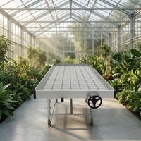 Table de culture mobile flexible à irrigation hydroponique par flux et reflux pour serres et agriculture intérieure