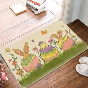 <span class=keywords><strong>Tapis</strong></span> <span class=keywords><strong>de</strong></span> <span class=keywords><strong>cuisine</strong></span> antidérapant et imperméable à motif lapin <span class=keywords><strong>de</strong></span> Pâques, idéal pour salle <span class=keywords><strong>de</strong></span> bain, porte et décoration intérieure - Vente en gros - Product Image 2