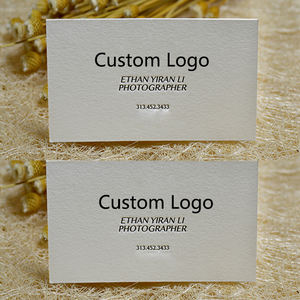 Pencetakan Logo Kustom Kartu Bisnis Teks Anda Sendiri Kertas Berat Matte Berkilau Menyelesaikan Kartu Nama Pameran Mewah - Product Image 6