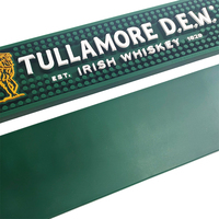Tapete de Silicona Ecológico para Barra de Bar, Diseño Personalizado con Motivos Caninos, Antideslizante, Color Negro, Certificado para Bares y Restaurantes