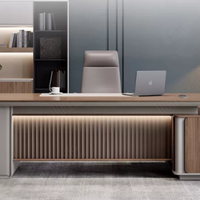 Nouvelle table d'ordinateur en bois en gros pour usine, bureau de direction, table de bureau commerciale, bureaux modernes