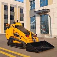 Mini-chargeuse compacte sur chenilles, capacité 500 kg, moteur diesel Kubota, homologuée EPA et CE, avec accessoires hydrauliques, garantie 2 ans
