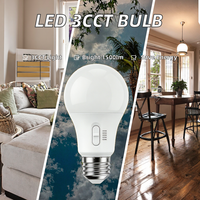 Ampoule LED WOOJONG A60 5,5W 3CCT DIM 220-240V 50/60Hz avec certification CE, durée de vie longue de 15000H