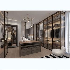 Armoire de rangement à deux portes pour chambre à coucher, en MDF, armoires propres, fabricants d'armoires en panneaux de particules, armoires pour l'intérieur - Product Image 5