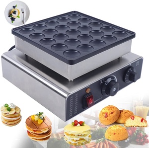 Gril à tarte rond électrique OEM ODM de 220V, machine à pizza antiadhésive de cuisson, mini gaufrier, gaufrier, vente en gros - Product Image 5