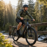 Vélo de montagne électrique léger 250W, cadre en acier haute teneur en carbone, batterie au lithium 10.4AH, vélo de montagne électrique