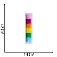 1 pièce 4.8cm haut A-Z 6 couleurs arc-en-ciel lettres ariales brodées coudre sur badge fer sur patchs pour vêtements sac pantalon textes