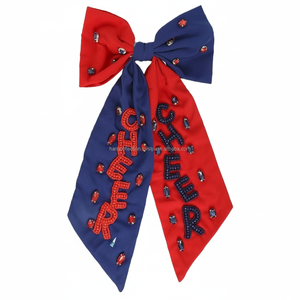 Pinzas para el pelo de cinta de tela metálica hechas a medida Accesorio de moda de boda de estilo dulce para fiestas de niñas Directo de fábrica - Product Image 1